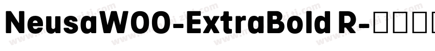 NeusaW00-ExtraBold R字体转换